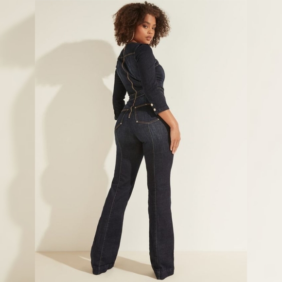 NWT GUESS Blue Guitar Monic Jumpsuit - Picture 3 of 7